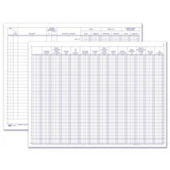 Registro Movimentazioni finanziarie di professionisti e artisti - 50 pagine prenumerate - 31x24,5 cm